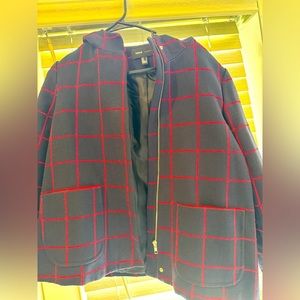 Mango jacket with hoodie size large new without tags. Never worn